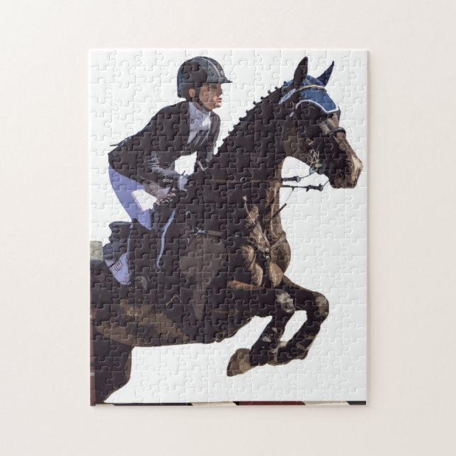 Show Jumping Jigsaw Puzzle (Vertical)