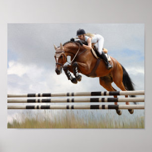 show jumping poster