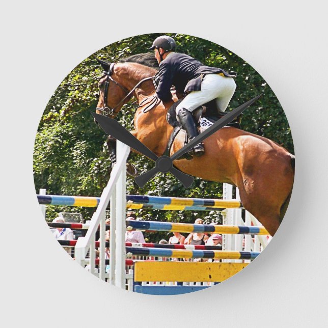SHOW JUMPING ROUND CLOCK (Front)