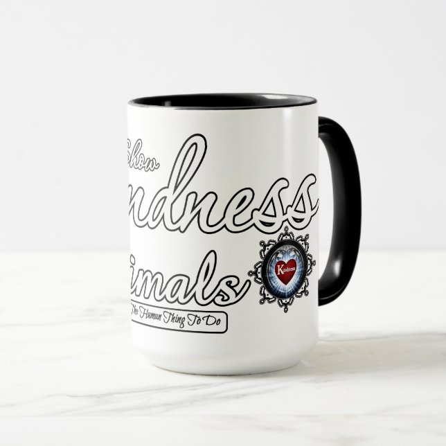 Show Kindness To Animals Mug (Front Right)