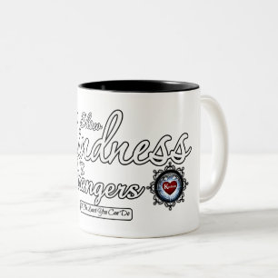 Show Kindness To Strangers Two-Tone Coffee Mug