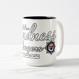 Show Kindness To Strangers Two-Tone Coffee Mug