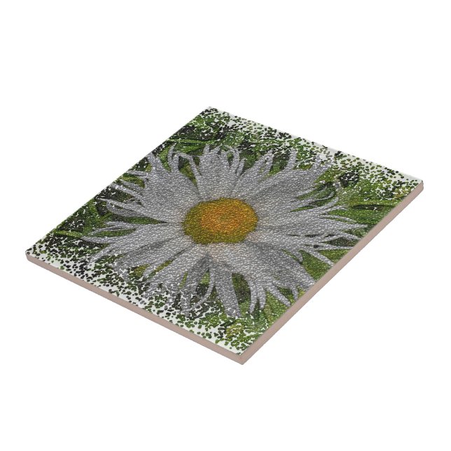 Show Me A Daisy #1 Ceramic Tile (Side)