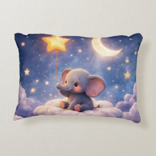 Show me elephant and stars accent cushion