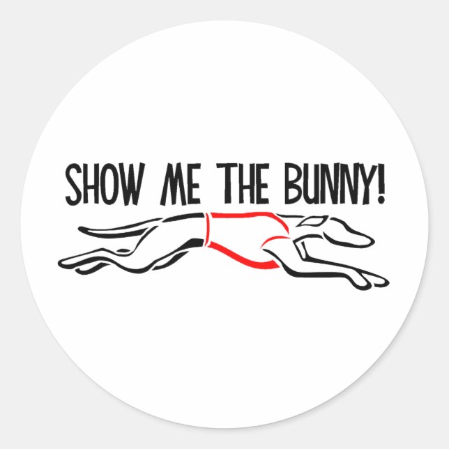 Show me the Bunny! Classic Round Sticker (Front)