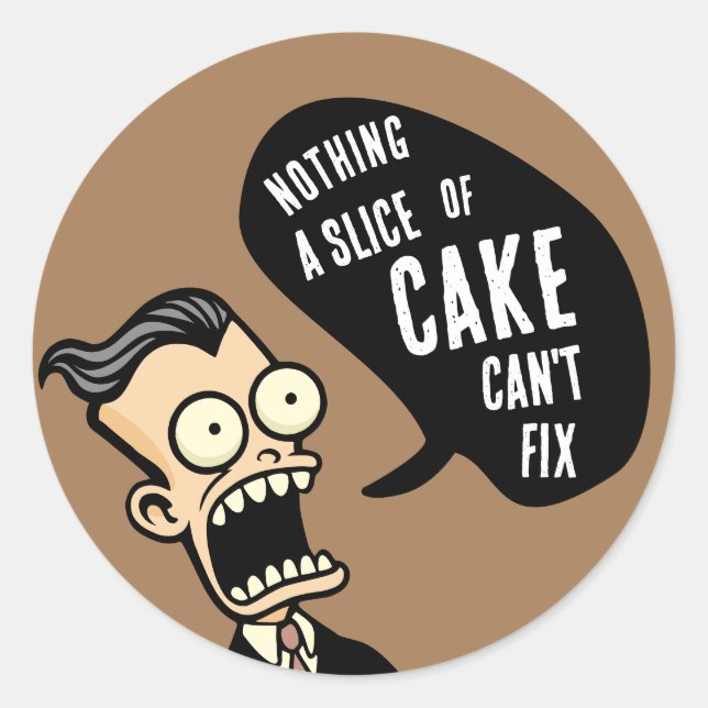 Show me the cake classic round sticker (Front)
