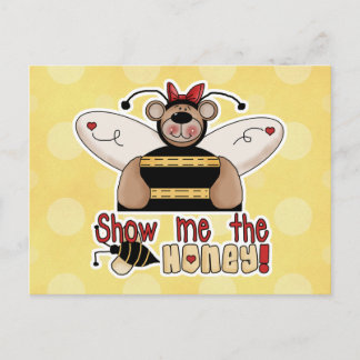Show Me the Honey Bumble Bear Postcard