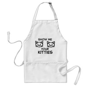 Show me your kitties funny cat apron