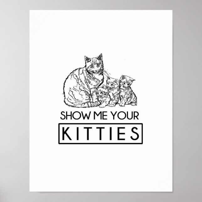 Show me your Kitties Poster (Front)