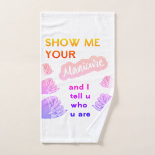 Show me your manicure hand towel