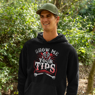 Show Me Your Tips - Funny Dart Humour Hoodie