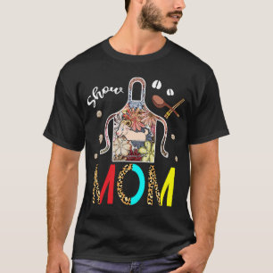 Show Mum Goat Leopard Floral Apron Cook Farmer Goa T-Shirt