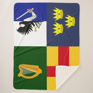 Show off your colours - Arms of Ireland Sherpa Blanket