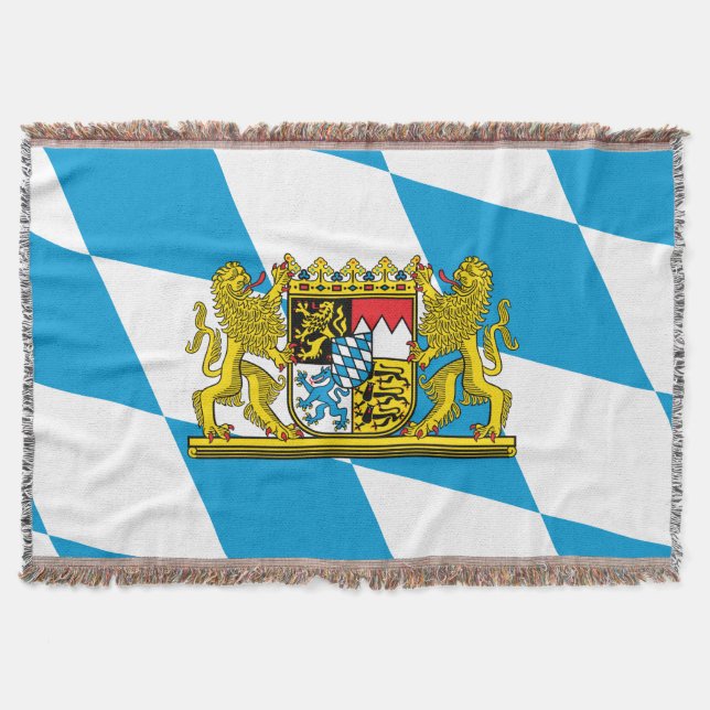 Show off your colours - Bayern/Bavaria Throw Blanket (Front)