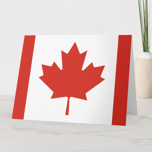 Show off your colours - Canada Thank You Card (Front)