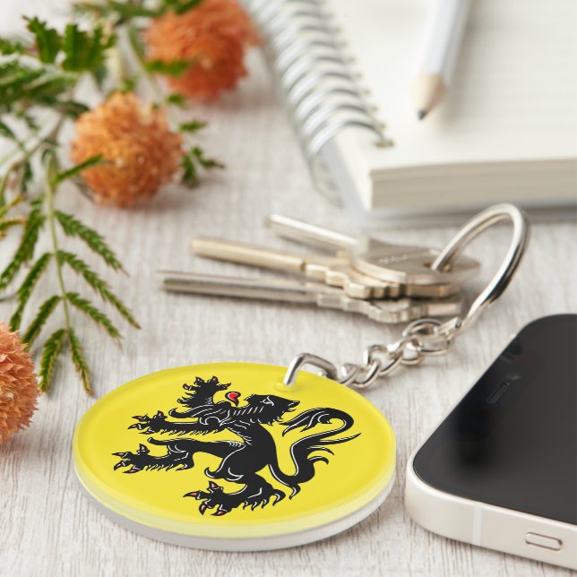 Show off your colours - Flanders Key Ring (Front Right)