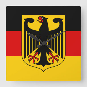 Show off your colours - Germany Square Wall Clock