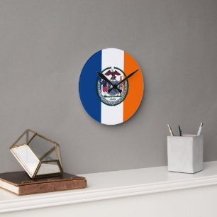 Show off your colours - New York Round Clock