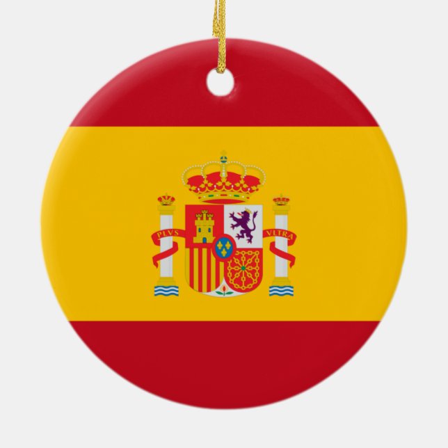Show off your colours - Spain Ceramic Ornament (Back)