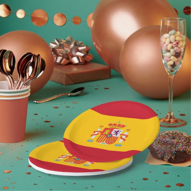 Show off your colours - Spain Paper Plate (Multi)