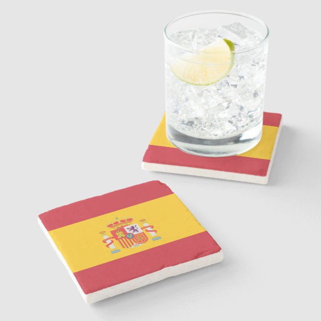 Show off your colours - Spain Stone Coaster (Side)