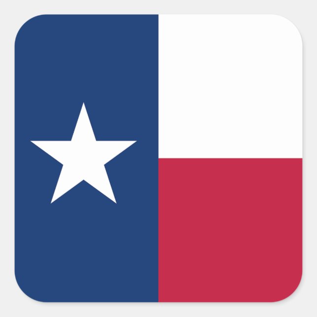 Show off your colours - Texas Square Sticker (Front)