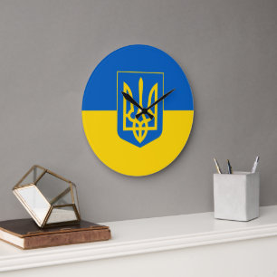 Show off your colours – Ukraine Large Clock