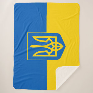 Show off your colours – Ukraine Sherpa Blanket
