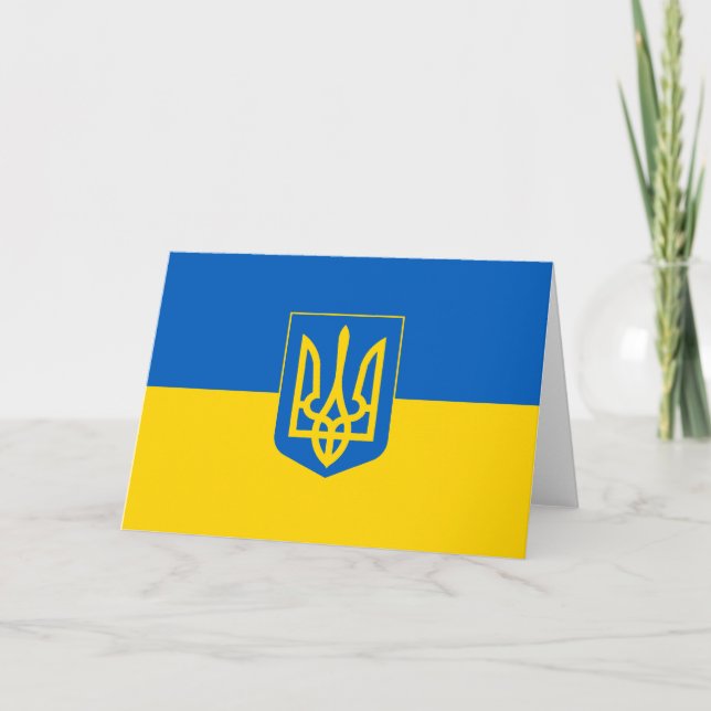 Show off your colours – Ukraine Thank You Card (Front)