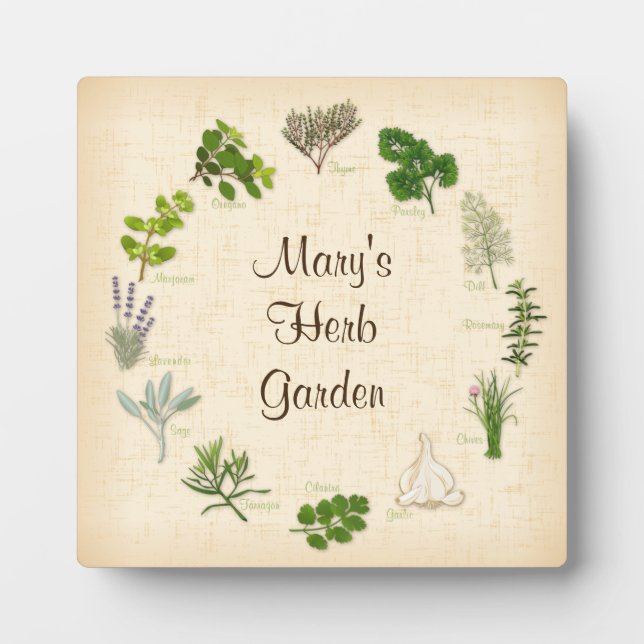 Show Off Your Herb Garden Plaque (Front)