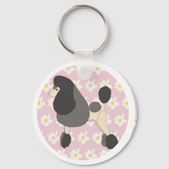 Show Poodle Key Ring (Front)