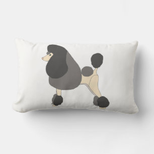 Show Poodle Lumbar Cushion
