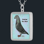 Show Racer ASR Silver Plated Necklace<br><div class="desc">This Show Racer shows what a typical dark chequered looks like.  What a handsome pigeon!</div>