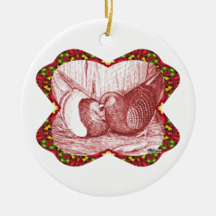 Show Racers In Red Ceramic Ornament