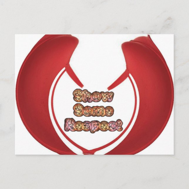 Show Some Respect Art Print Postcard (Front)