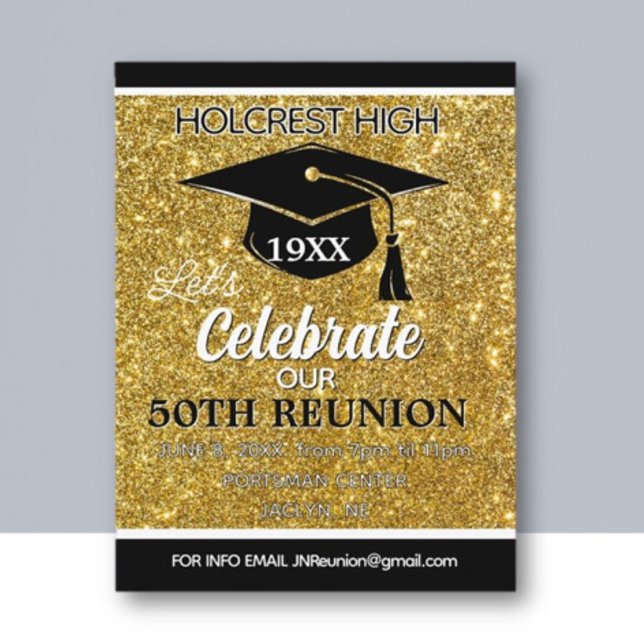 Show stopper Class Reunion invitation post card (Creator Uploaded)