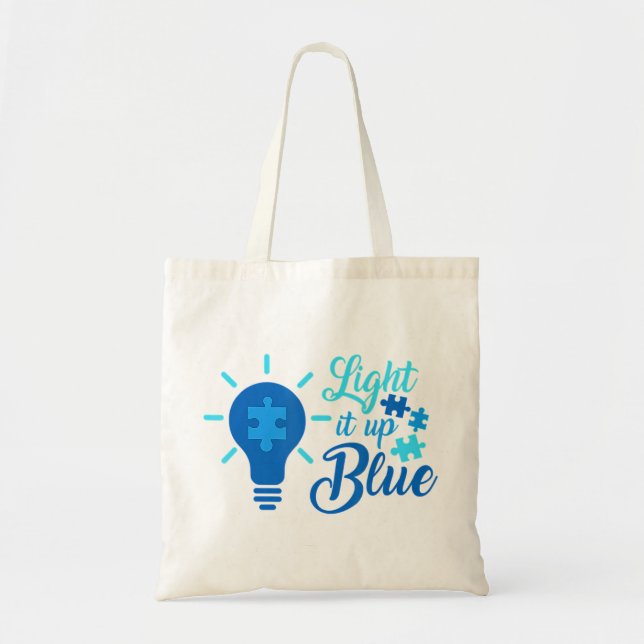 Show Support For Autism Acceptance With This Colou Tote Bag (Front)