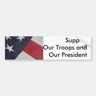 Show support for our nation & the fight on terror bumper sticker