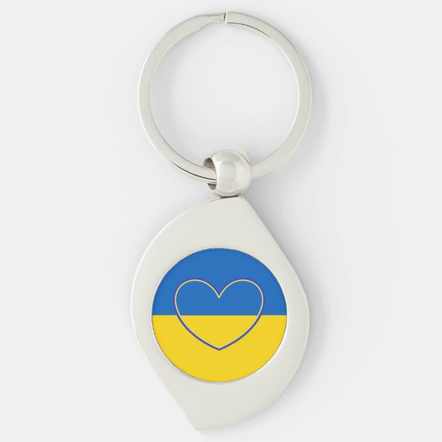 Show Support for Ukraine   Key Ring (Front)