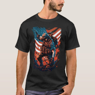 Show Support For US Troops American Soldier T-Shirt
