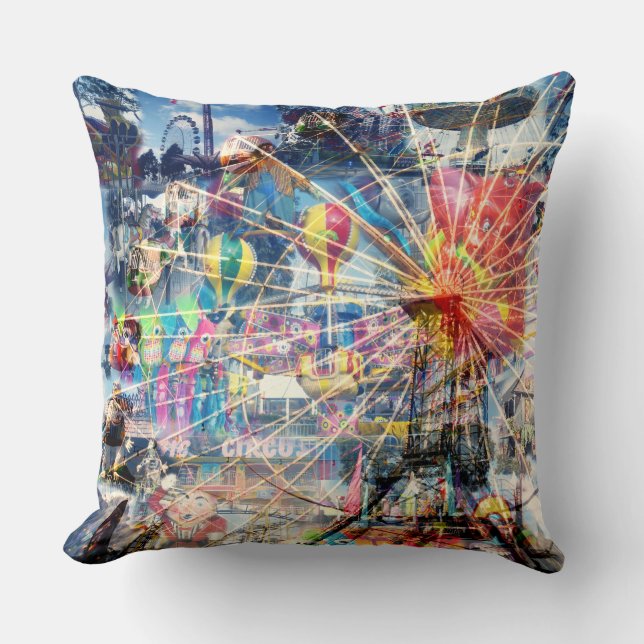 Show Time Decoupage Large Throw Cushion. Cushion (Front)