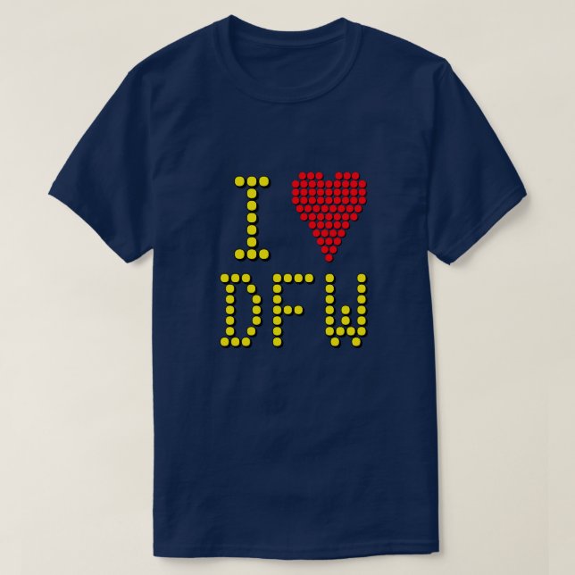 Show Your Airport Code Love T-Shirt (Design Front)