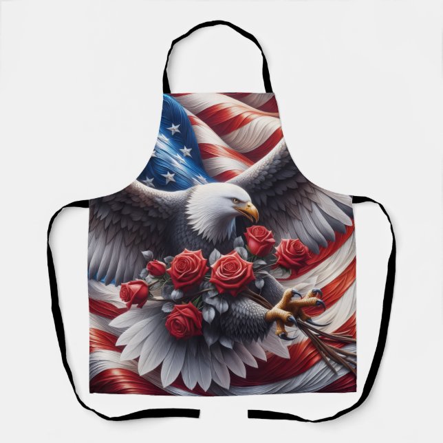 Show Your American Pride in the Kitchen! Apron (Front)