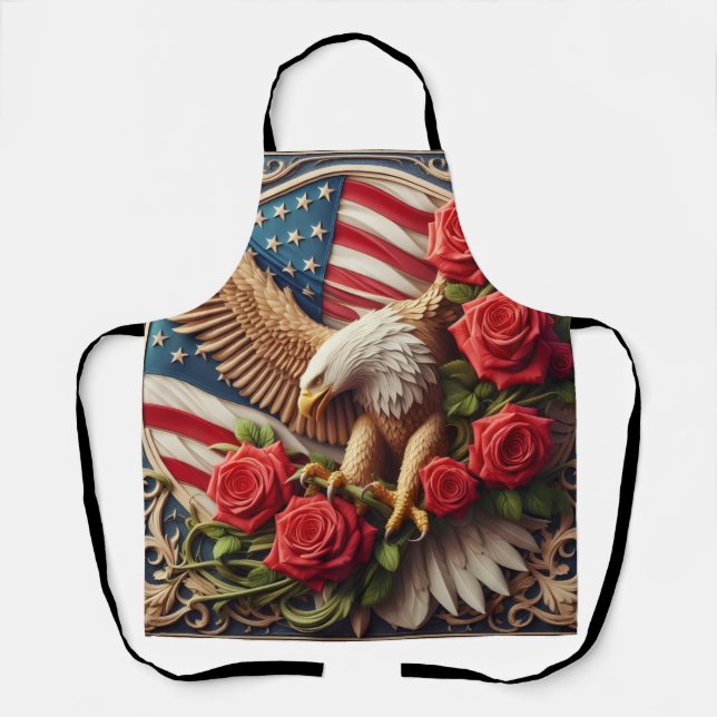Show Your American Pride in the Kitchen! Apron (Front)
