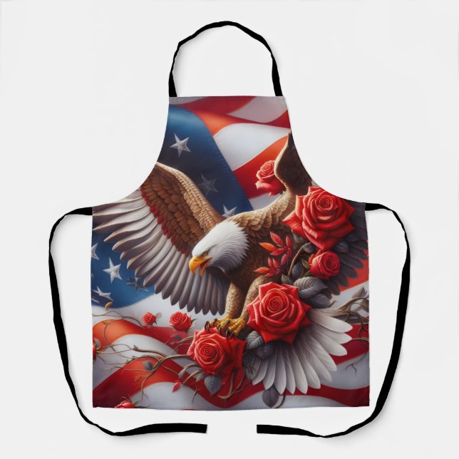 Show Your American Pride in the Kitchen! Apron (Front)
