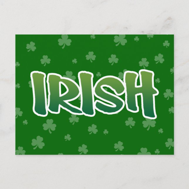 Show your IRISH colours Postcard (Front)