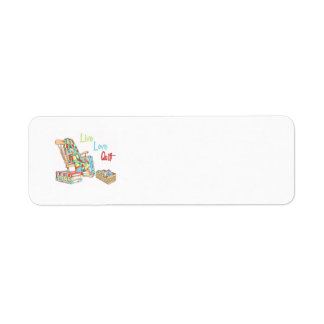 Show your love of quilti return address label
