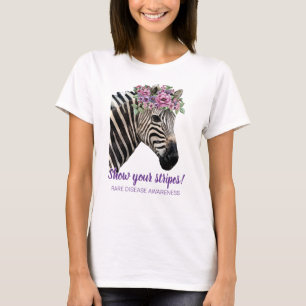 Show Your Stripes Rare Disease Awareness Zebra T-S T-Shirt
