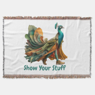 Show Your Stuff — Motivational Statement Shirt Throw Blanket