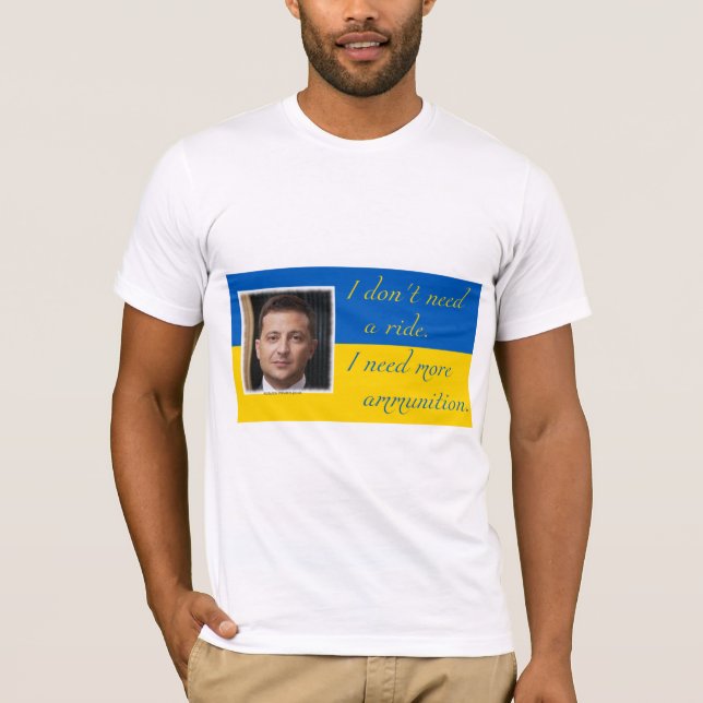 show your support for Ukraine and freedom T-Shirt (Front)
